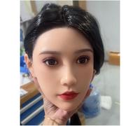 100% Silicone Head Standard Wig Suitable for 130-180CM Sex Doll Body 2 Connection Methods Sex Toys Mannequins Silicone Heads GJ057