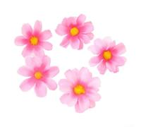100 Silk for daisy Flower Heads 5cm for DIY Crafts 100 Silk for(Pink)