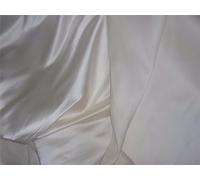 100% Silk Ivory Color Dutchess Satin Backed with Organza Silk 60" Wide 55 Momme Silks
