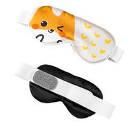 100% Silk Sleep Mask for Baby, Extra Wide Adjustable Velcro Strap, 100% Block Light, Travel Essential for Flight and Roadtrip. Cute Soft Breathable Kids Eye Masks for Sleep Aids (Apricot, X-Small)