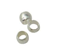 100 Silver Round Crimp Beads 2mm (59004-158A)