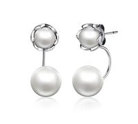 100% Simulated Pearls Jewelry Special Style Female Drop Earrings