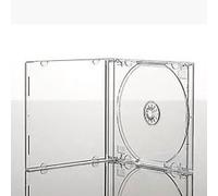 100 Single Standard 10mm CD Jewel Case with Clear Tray