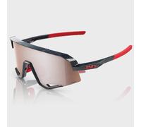 100% Slendale Sunglasses - HiPER Mirror Lens - Gloss Carbon Fibre / HiPER Crimson Silver