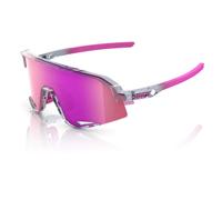 100% Slendale Sunglasses - Mirror Lens - Polished Translucent Grey / Purple