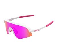 100% SLENDALE YOUTH Matte White/Pink - HiPER Vital Pink Mirror Lens