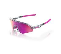 100% Slendale Youth Translucent Grey, Purple Mirrored Lenses