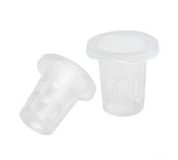 100 Slotted Plastic Net Cups for Soilless Vegetable Growing, Designed for Hydroponics and Aquaponics to Enhance Root Development and Drainage