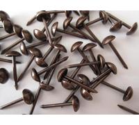 100 Small 6mm Upholstery Nails Furniture Studs PINS Antique on Steel