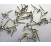 100 Small 6mm Upholstery Nails Furniture Studs PINS Nickel Chrome Plated