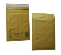 100 Small D/1 Size Mail Lite Gold Padded Envelopes Mailers - Peel + Seal Bubble Bags - 180 x 260mm / 7 x 10.25" Sealed Air Postal Packing Mailing Shipping Postage Posting Self Seal Cushioned Protective Packaging