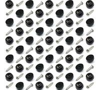 100 Small Round Rubber Feet with Screws - Chopping Boards Feet
