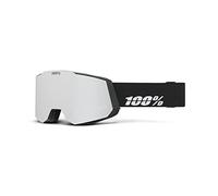 100% Snowcraft Goggle Black w/HiPER Silver Mirror