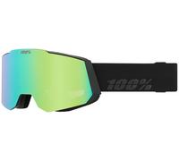 100Percent Snowcraft Hiper Black/Green Goggle mirror green lens Uni