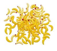 100 Soft Bionic Insect Lures, Real Smell Effect, Flexible Swing Shape, Practical Tools For Fish Lure, Suitable For Freshwater Fishing.