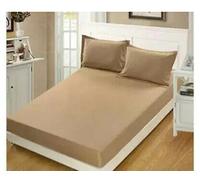 100% Soft Brushed Cotton Flannelette Fitted Sheet Extra Deep available in 10 Colours (Super King, Latte)