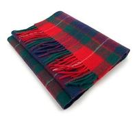100% Soft Lambswool Clan Tartan Scarf Unisex 30cm x 180cm (Fraser Red)