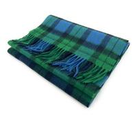 100% Soft Lambswool Clan Tartan Scarf Unisex 30cm x 180cm (MacKay Ancient)