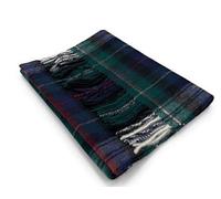100% Soft Lambswool Clan Tartan Scarf Unisex 30cm x 180cm (Mackenzie Dress)