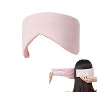 100% Space Cotton 2-in-1 Eye Mask & Ear Muff - Cool & Warm Dual Sensation Sleep Mask for Women & Men, Adjustable Magic Tape Blackout Eye-Ear Cover for Side Sleeper