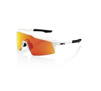 100% Speedcraft SL Glasses Soft Tact Off White / HiPER Red Multilayer Mirror