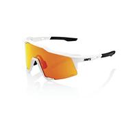 100% Speedcraft Glasses - HiPER Mirror Lens - Soft Tact Off White / HiPER Red Multilayer Mirror Lens