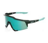 100% Speedcraft Sunglasses - Matte Juniper / HiPER Mint Mirror Lens