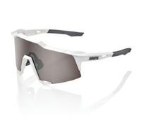 100% Speedcraft Sunglasses Matte White/hiper Silver Mirror Lens
