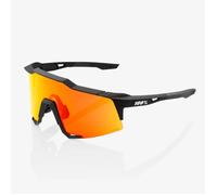 100% Speedcraft Soft Touch Cycling Glasses, Black, Orange Lens