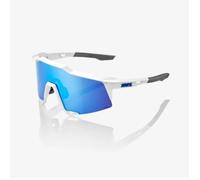 100% Speedcraft Sunglasses with HiPER Lens - White, Ideal for Running and Outdoor Activities
