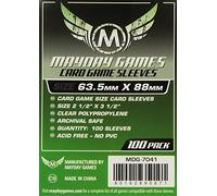 100 standard Card game sleeves 63.5mm x 88mm