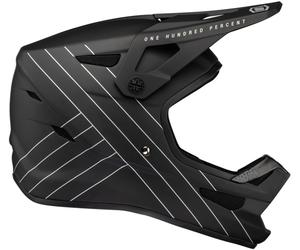 100% Status black Youth Downhill Helmet, black, size M