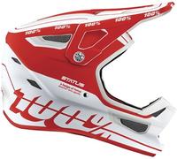 100% Status MTB Mountain Cycling Helmet Topenga Red/White