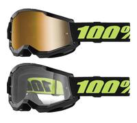 100% STRATA 2.0 Goggles Off-Road Motocross Goggles MTB Quad 100 Percent Goggles