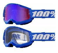 100% STRATA 2.0 Goggles Off-Road Motocross Goggles MTB Quad 100 Percent Goggles