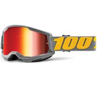 100% Strata 2 Extra Izipizi Motocross Goggles, grey, One size