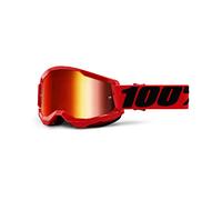 100% STRATA 2 Goggle Red - Mirror Red Lens