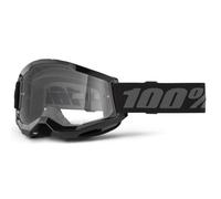 100% Strata 2 Goggles - Black Frame / Clear Lens