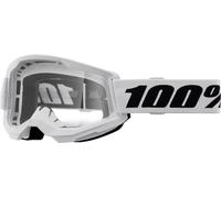100percent Strata 2 Goggles Clear,White Clear Lens/CAT0