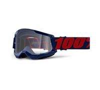 100% Goggles Strata 2 - Clear Lens (CAT0) - Red/Blue