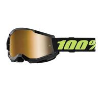 100percent Strata 2 Goggles Black,Golden Mirror True Gold Lens/CAT3