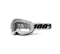 100% Strata 2 Goggles White / Clear Lens
