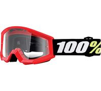100% Strata 2 Mini Kids Motocross Goggles, red