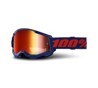 100percent Strata 2 Sunglasses Orange,Blue Mirror Red Lens/CAT3