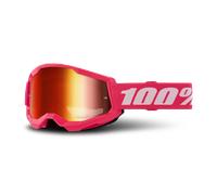 100% Strata 2 MX Goggles Pink Pink