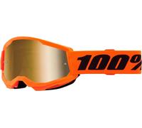 100percent Strata 2 Junior Goggles Orange Mirror Gold Lens/CAT3 Kids