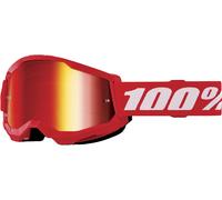100% Strata 2 Youth Motocross Goggles, red/white, One size