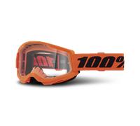 100% Strata 2 Youth MX Goggles Neon/Orange Neon,Orange