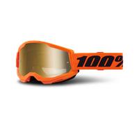 100% Strata 2 Youth MX Goggles Neon/Orange Neon,Orange