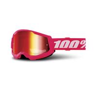 100% Strata 2 Youth MX Goggles Pink Pink
